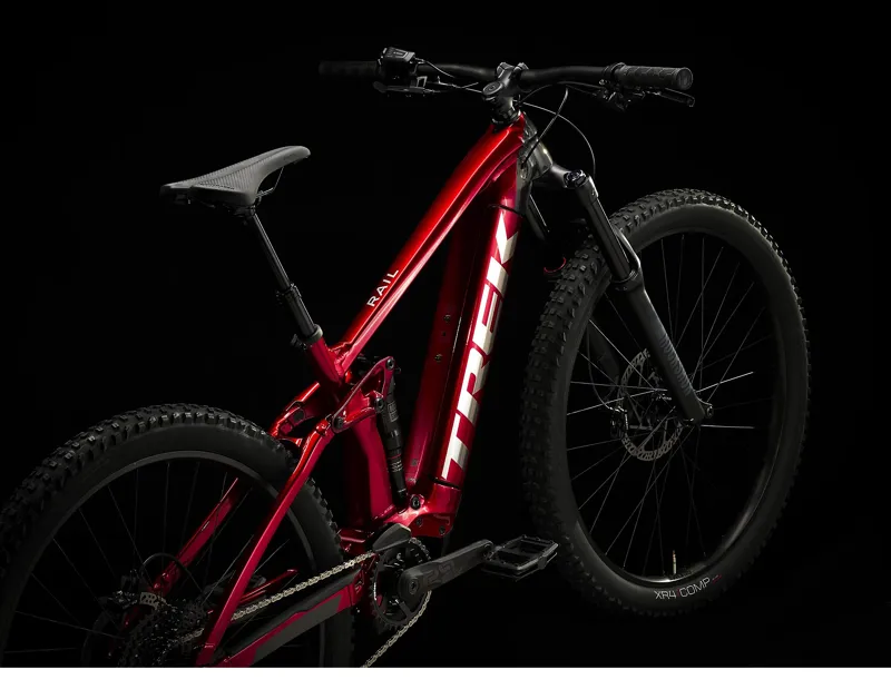 2022 Trek Rail 5 Deore 625w eMountain Bike in Crimson/Lithium Grey-10